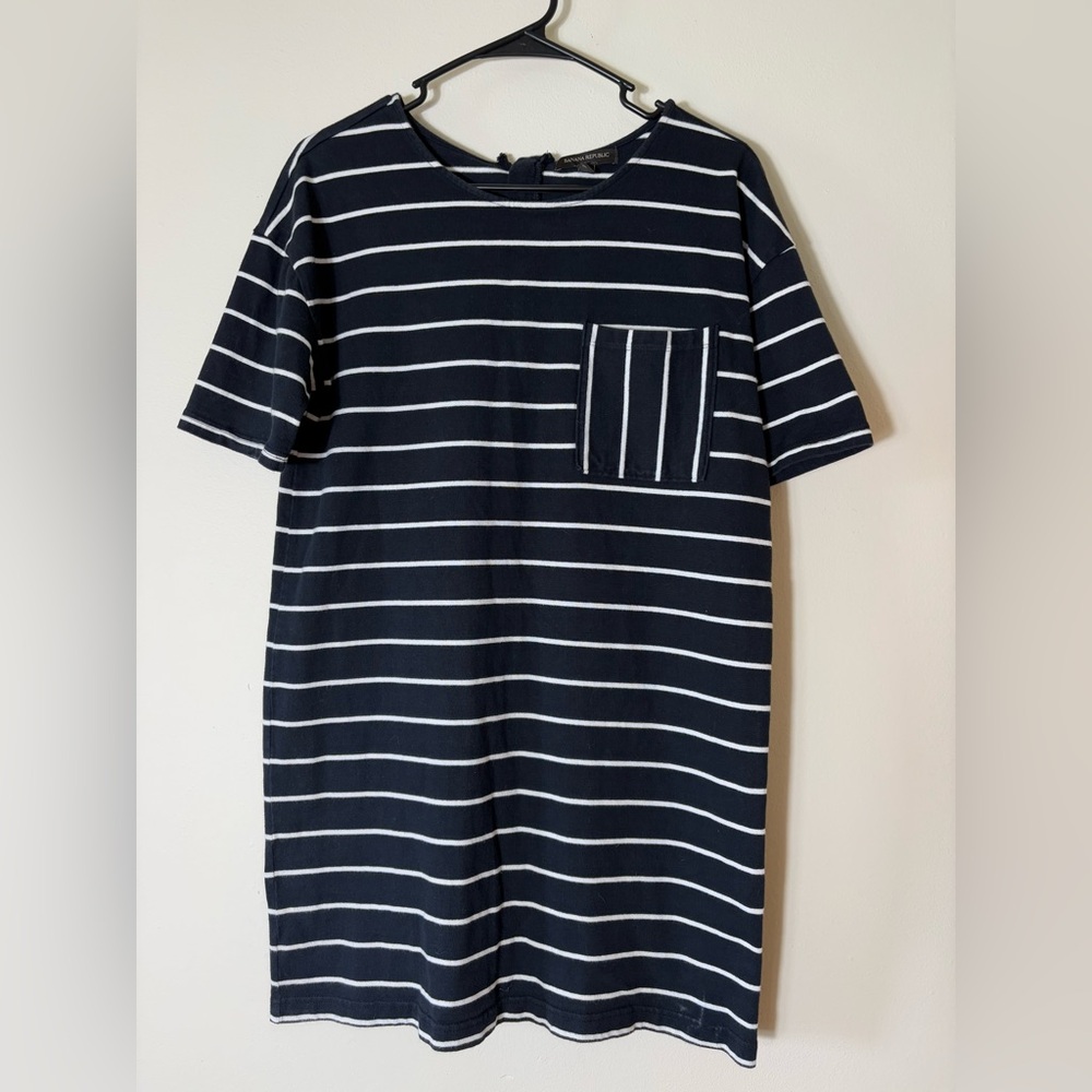 Banana Republic‎ Striped T-Shirt Dress Size Medium
